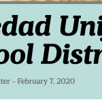 Image of newsletter heading - Soledad Unified School District, Weekly Newsletter, February 7, 2020